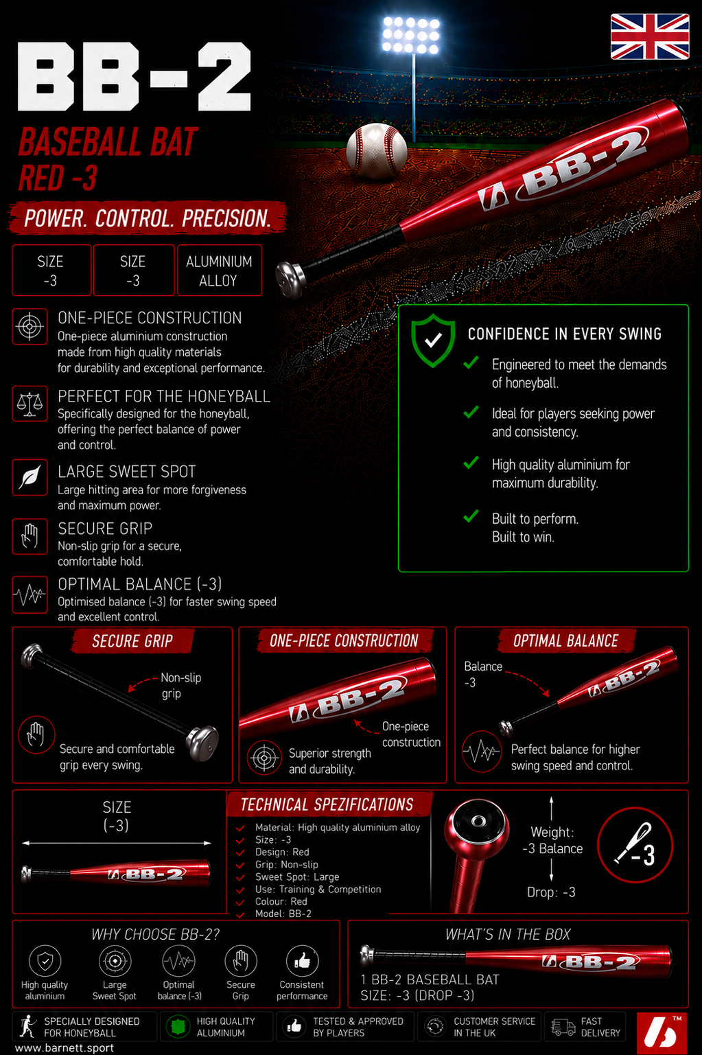 BB- 2 Baseball bat