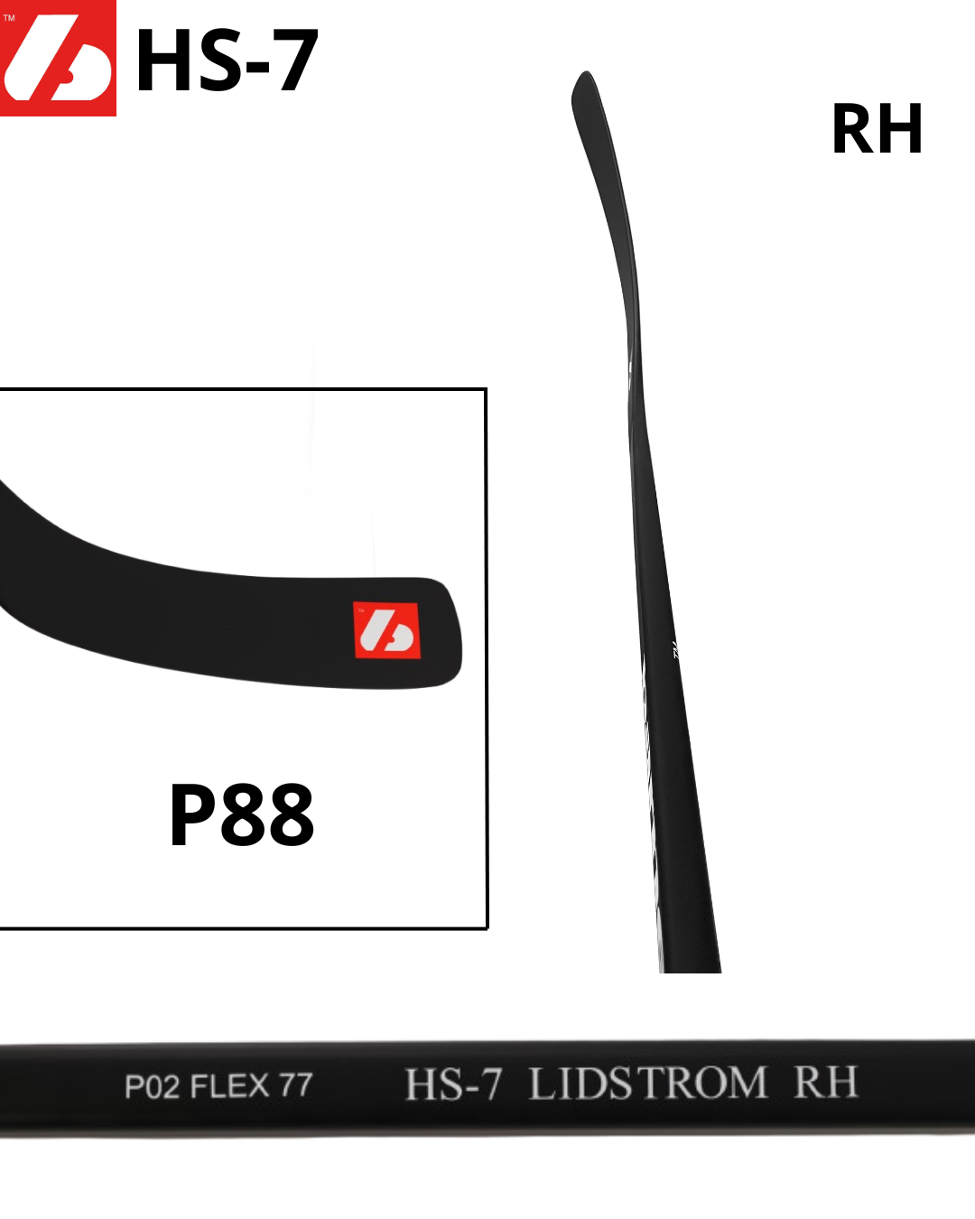 HS-7 High Modulus Carbon Hockey Stick