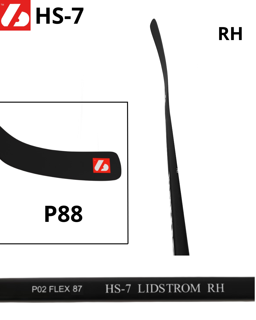 HS-7 High Modulus Carbon Hockey Stick