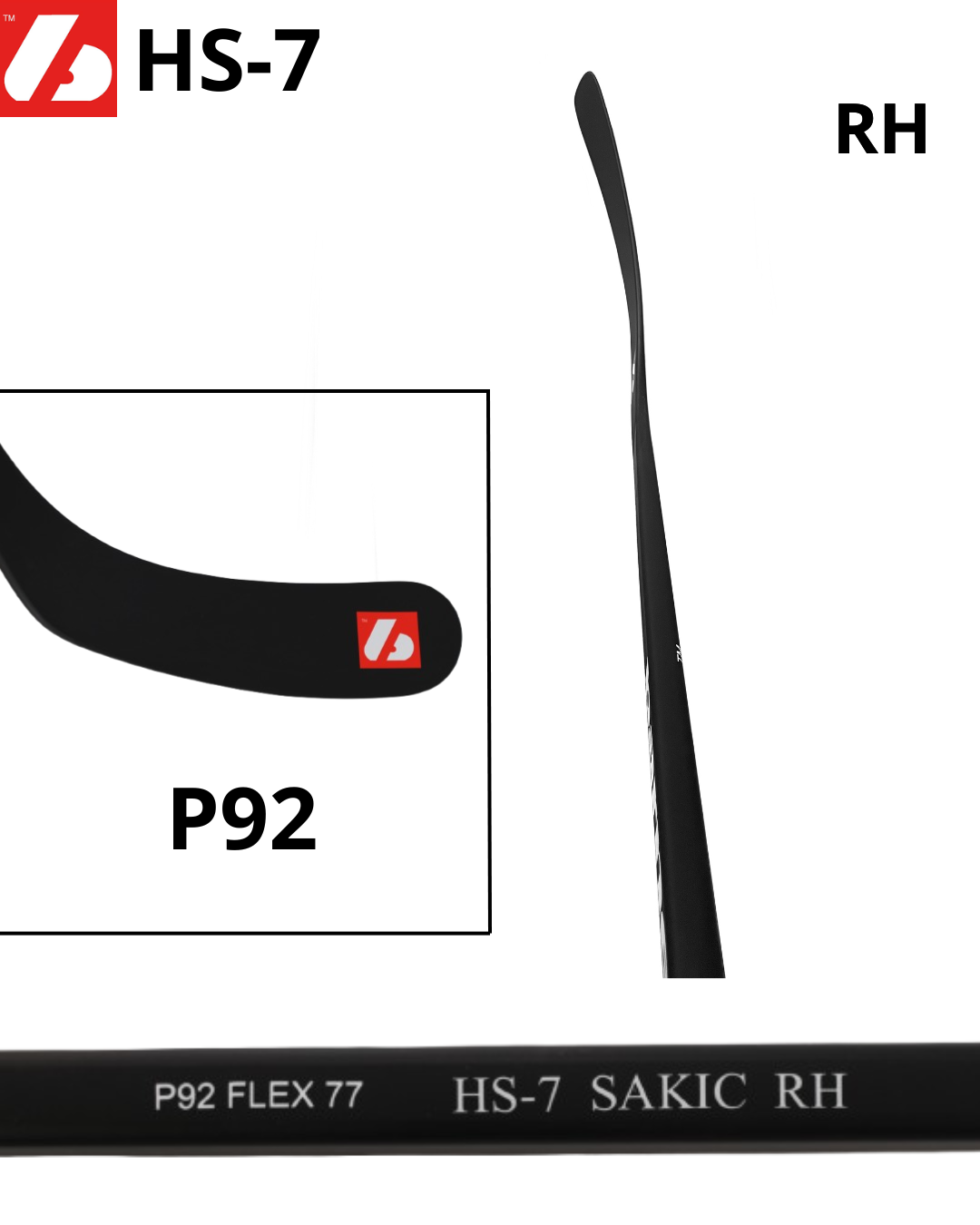 HS-7 High Modulus Carbon Hockey Stick