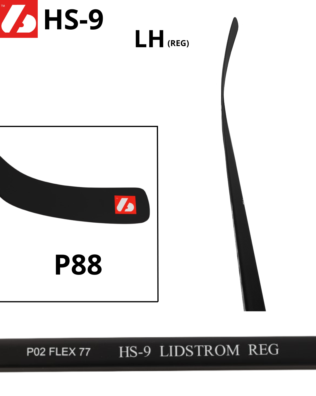 HS-9 High Modulus Carbon Hockey Stick