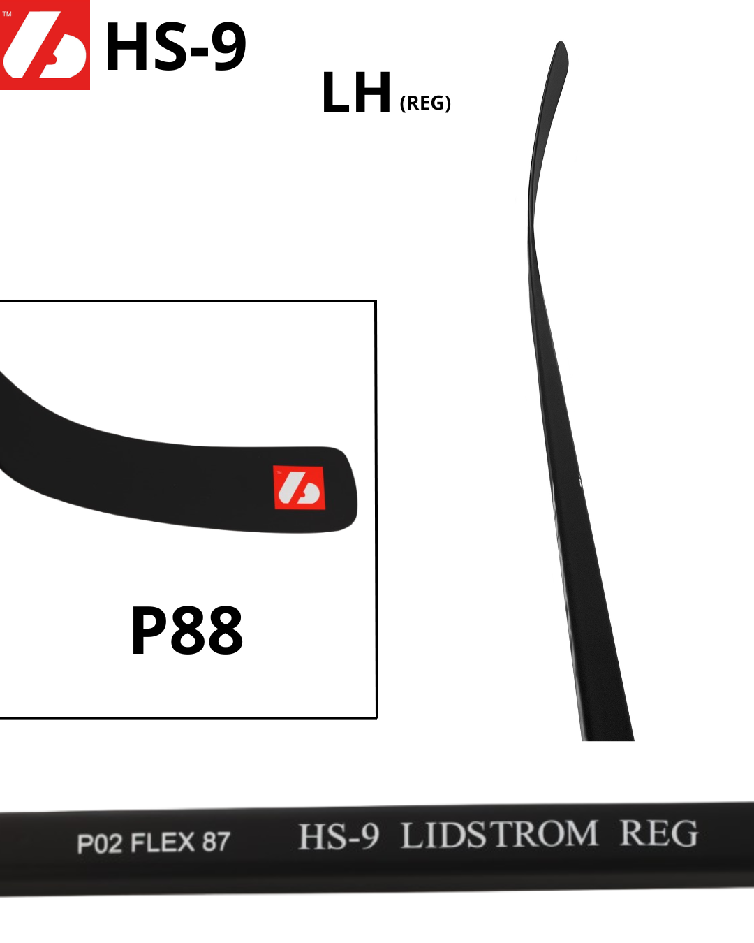 HS-9 High Modulus Carbon Hockey Stick