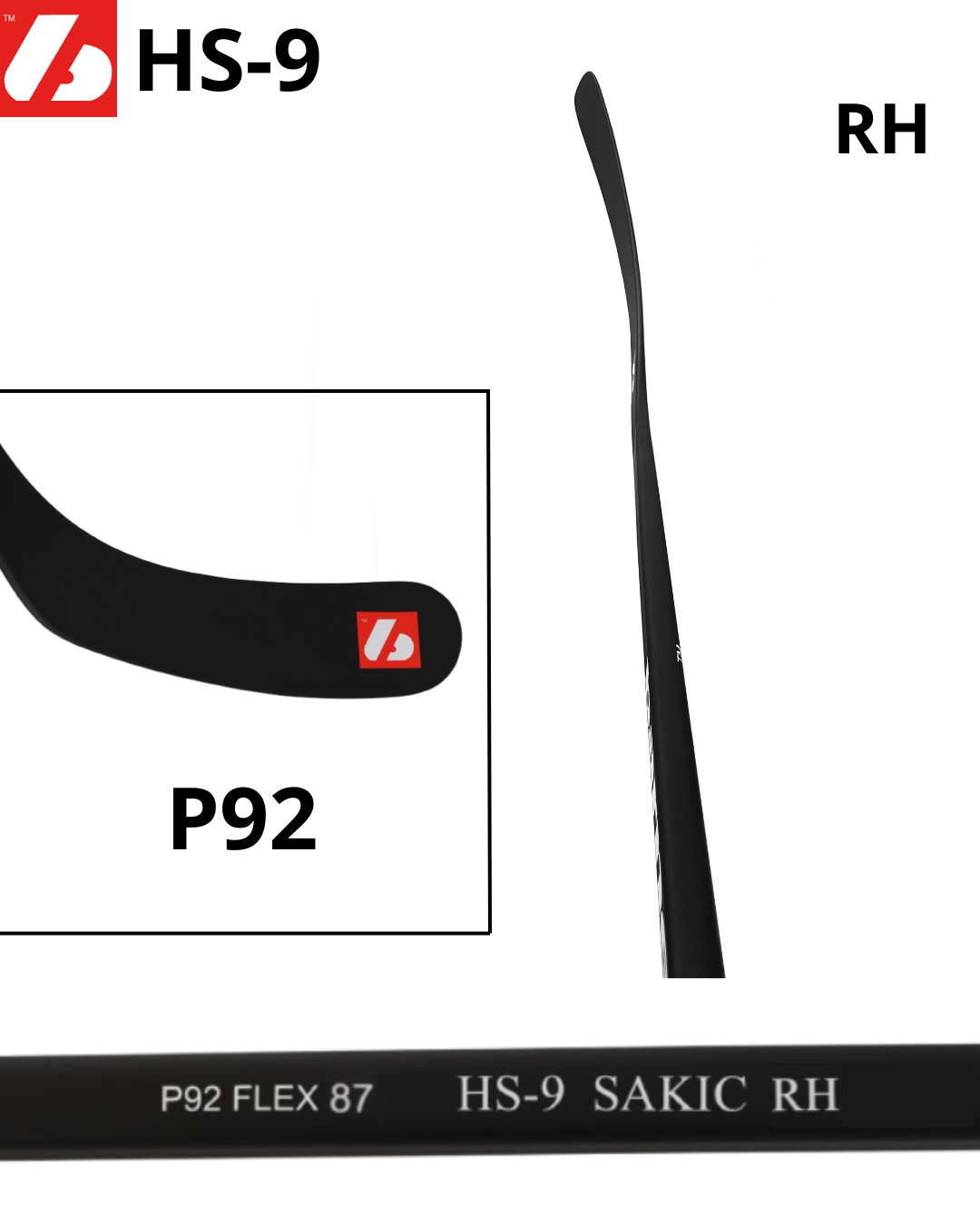 HS-9 High Modulus Carbon Hockey Stick