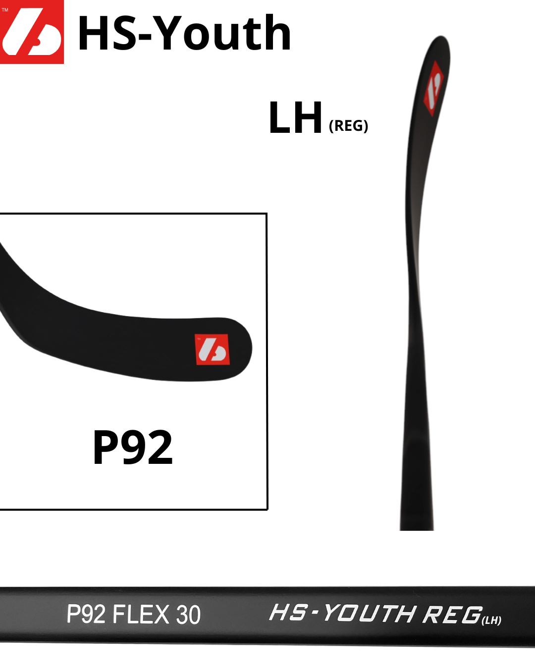 HS-Youth Carbon junior hockey stick