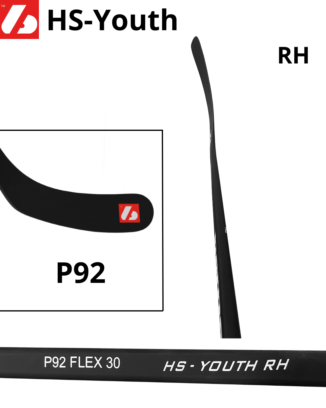 HS-Youth Carbon junior hockey stick