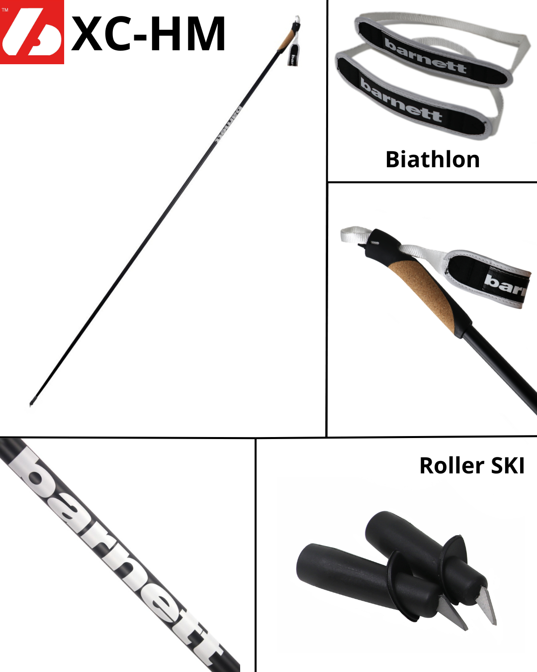 XC-HM Elite Nordic and Roller Skiing Carbon Poles