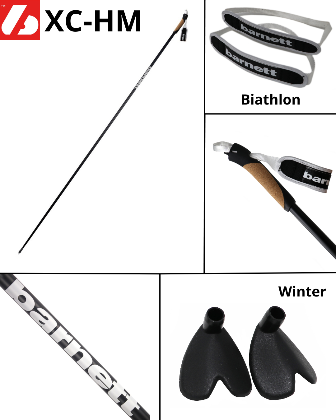 XC-HM Elite Nordic and Roller Skiing Carbon Poles