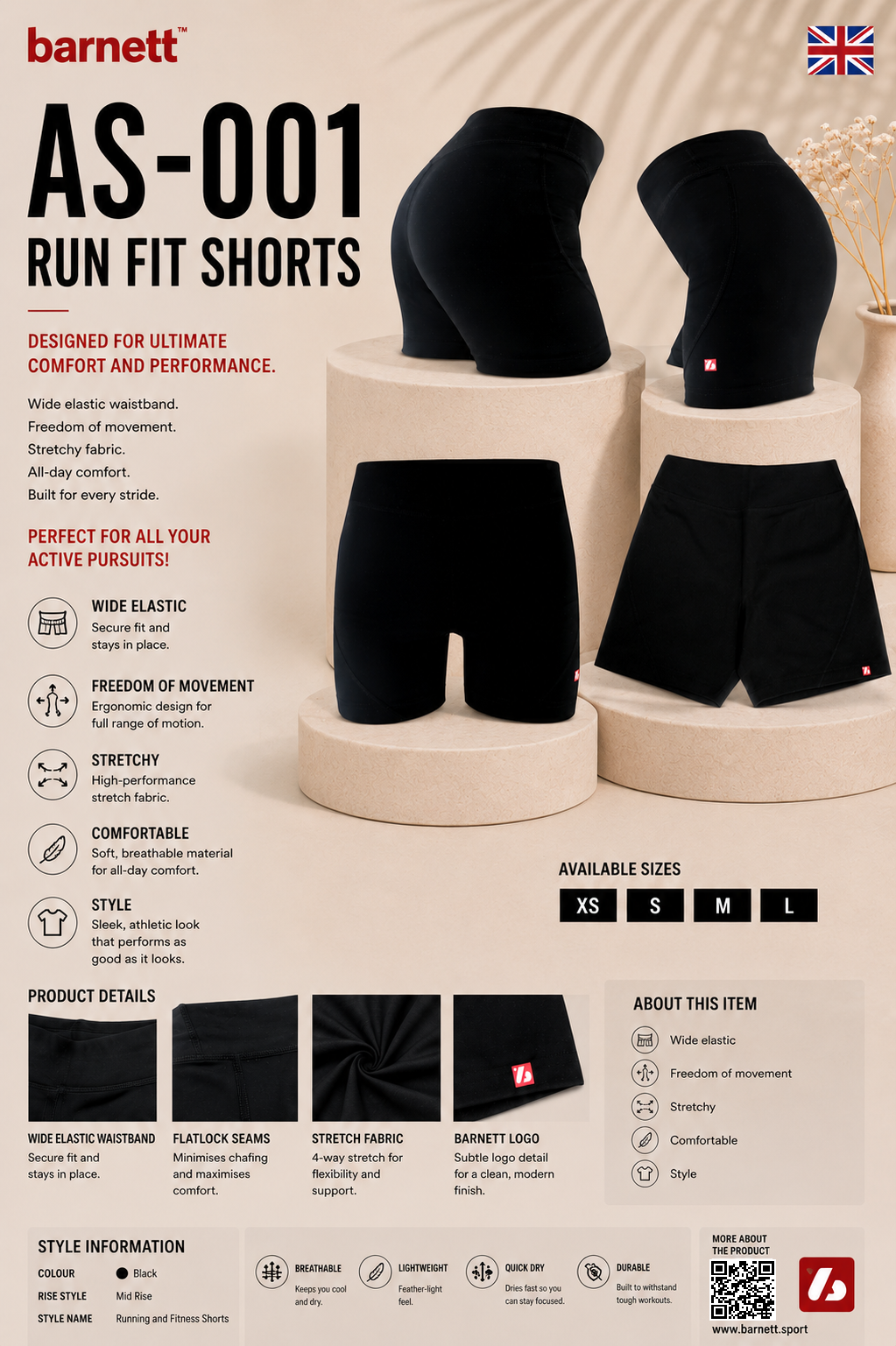 AS-001 Run Fit Shorts