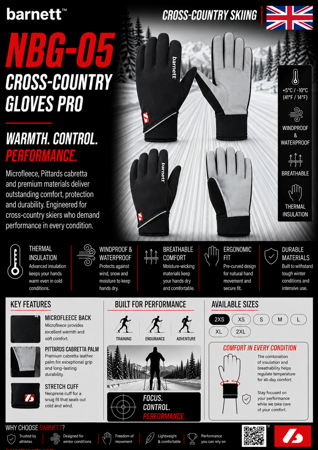 NBG-05 Cross-country gloves pro