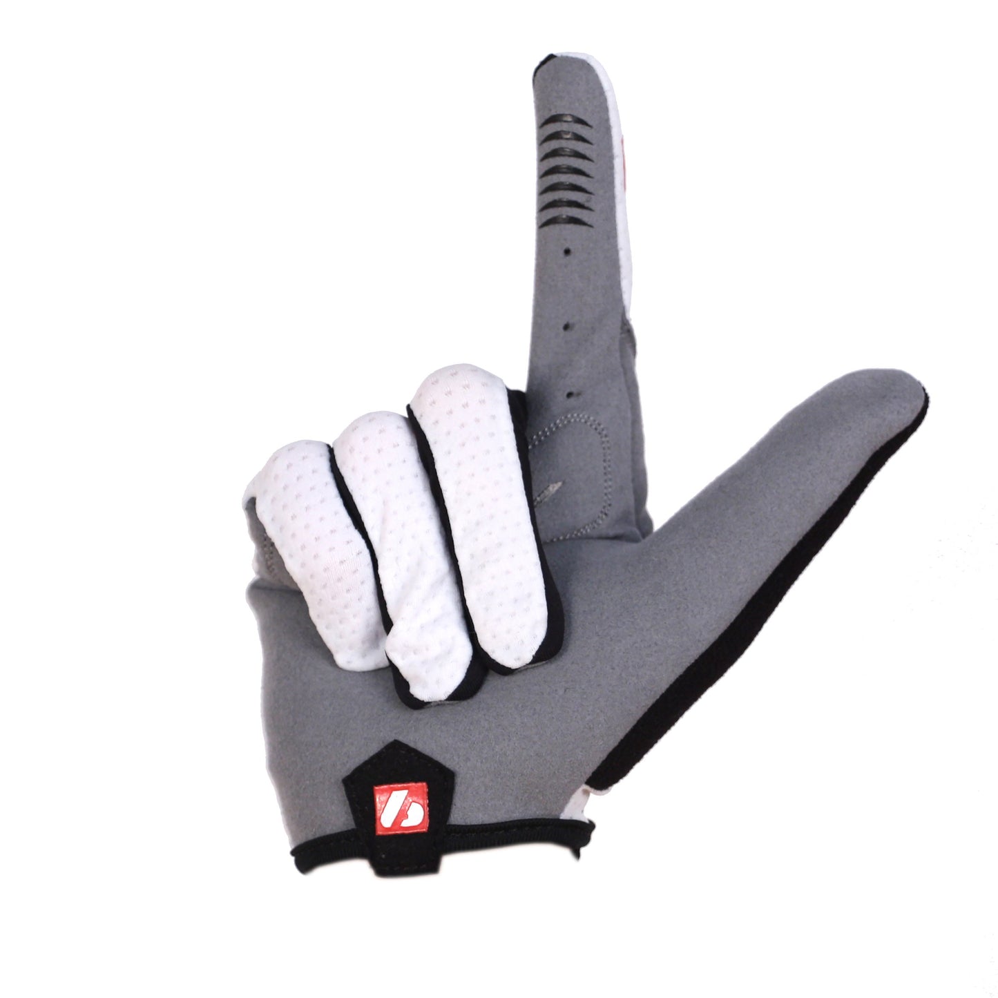 BG-01 Long bike gloves: Light, isolating, high-performance, White
