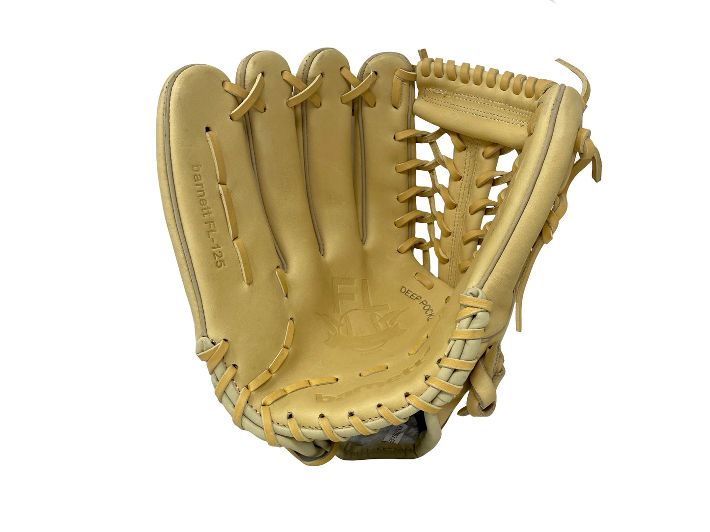 FL-125 high quality leather baseball glove, infield / outfield / pitcher, Beige