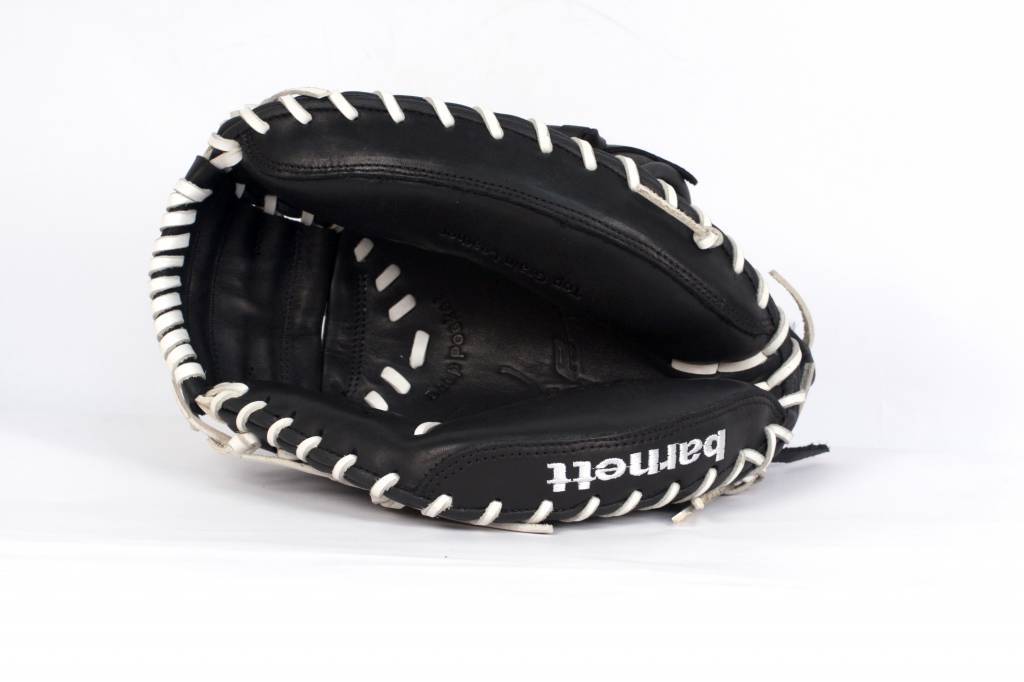 GL-201 Competition catcher baseball glove, genuine leather, adult 34, Black