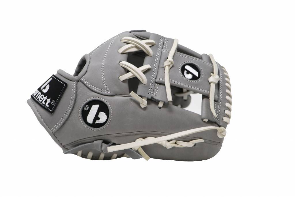FL-115 baseball glove, high quality, leather, infield/outfield 11, light gray