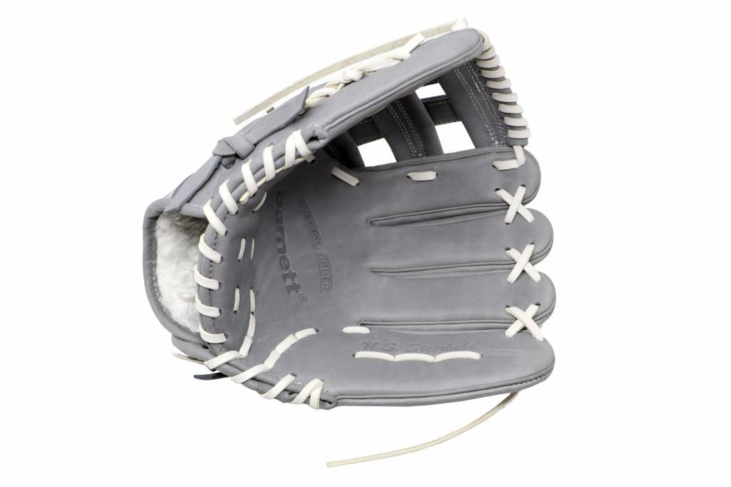 FL-117 high quality baseball and softball glove, leather, infield / fastpitch 11.7, light grey