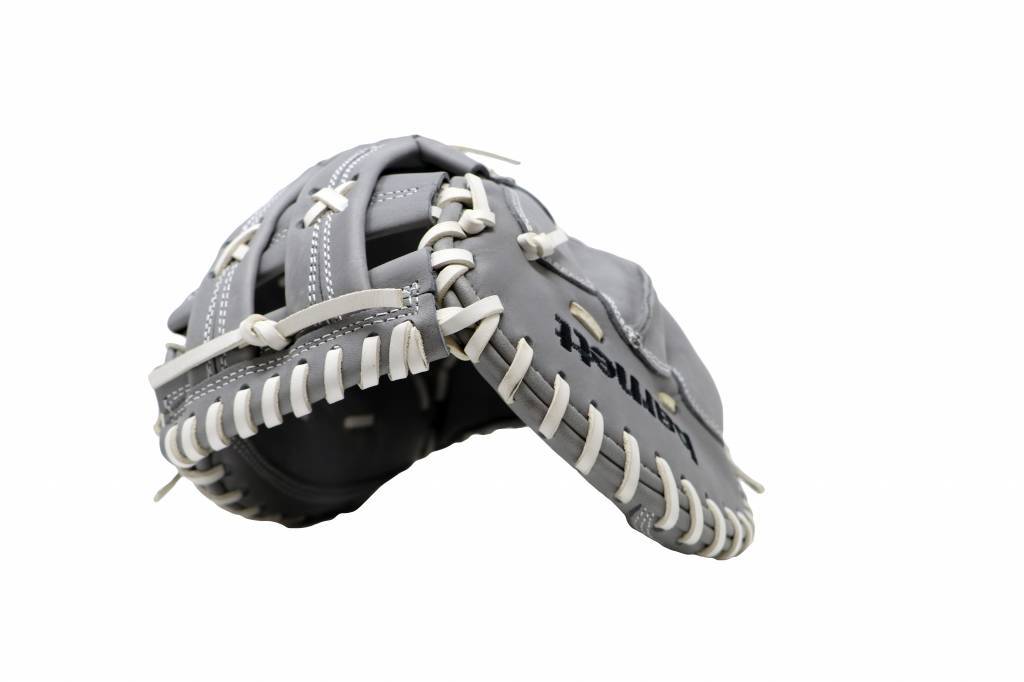 FL-201 baseball glove, high quality, leather, catcher, light grey