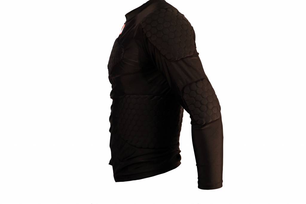 FS-08 compression T-shirt with long sleeves, 5 integrated pieces, for American football