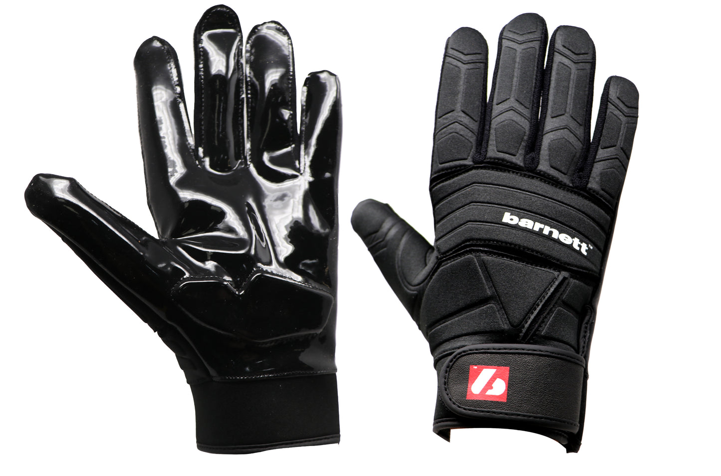 FLG-03 Linemen Pro Football Gloves, OL, DL, Black