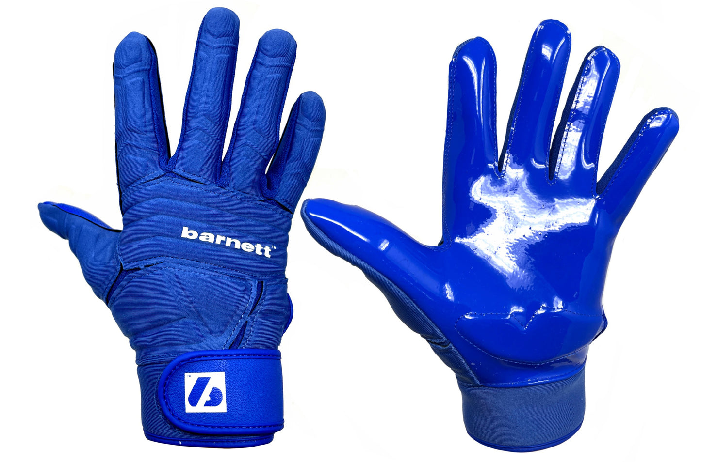 FLG-03 Blue Professional Linemen Football Gloves, OL, DL Blue
