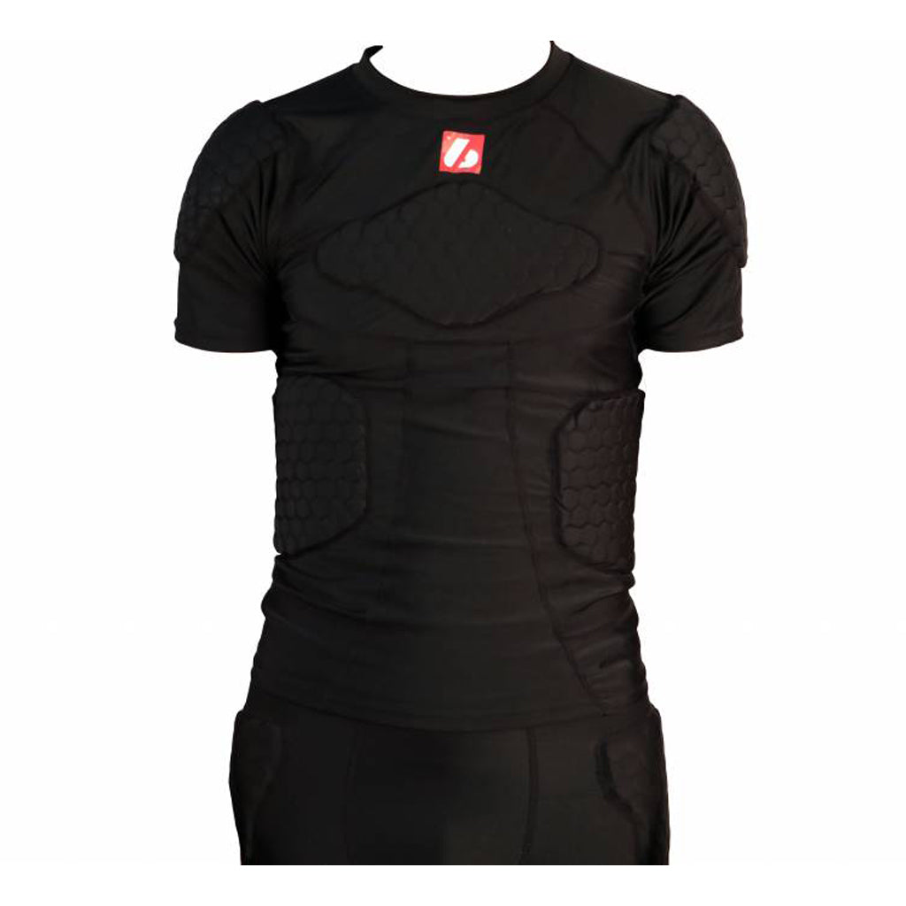 FS-09 compression T-shirt with short sleeves, 4 integrated pieces, for American football