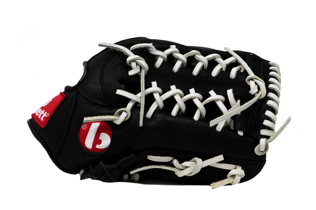 GL-125 Competition baseball glove, genuine leather, outfield 12.5, Black