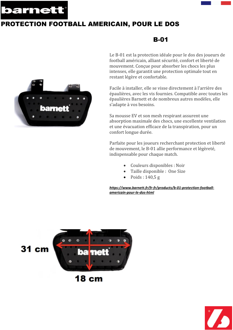 B-01 Back protection