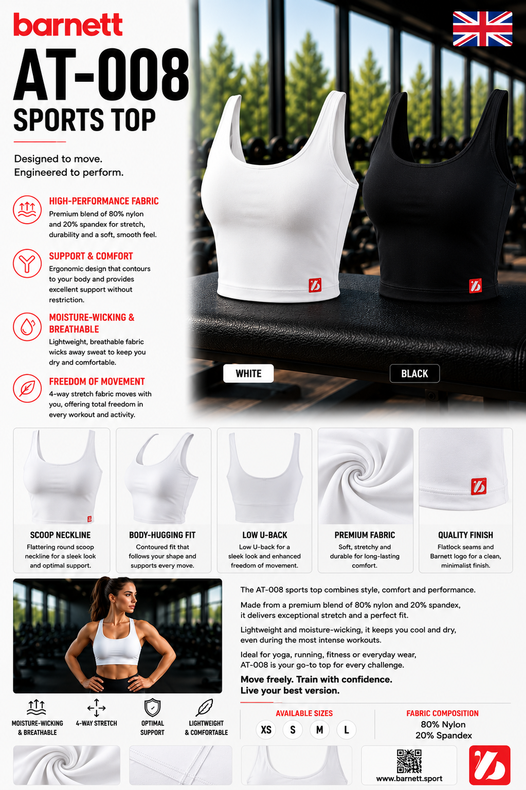 AT-008 TOP Sport Black