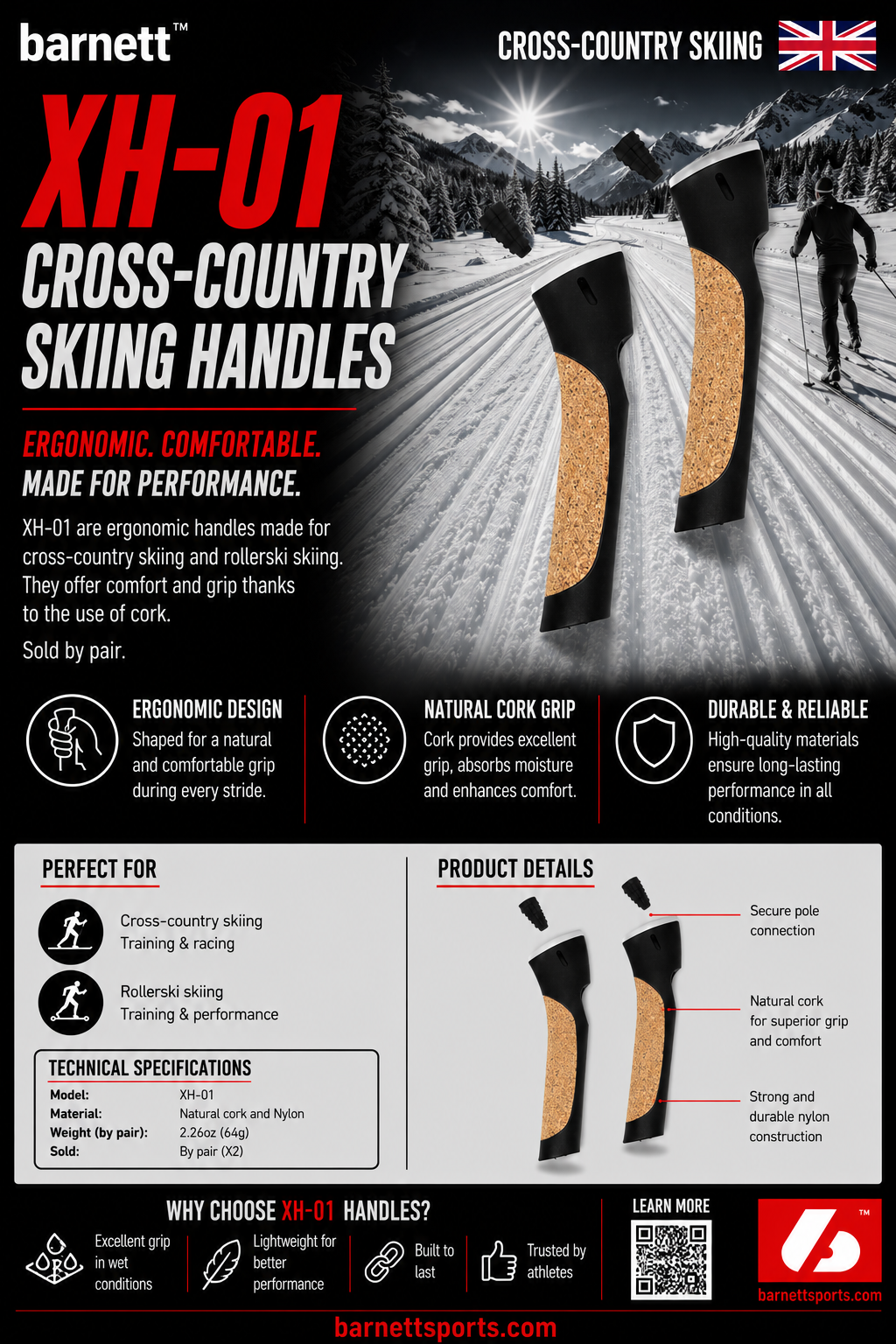XH-01 Cross-country skiing handles (X2)