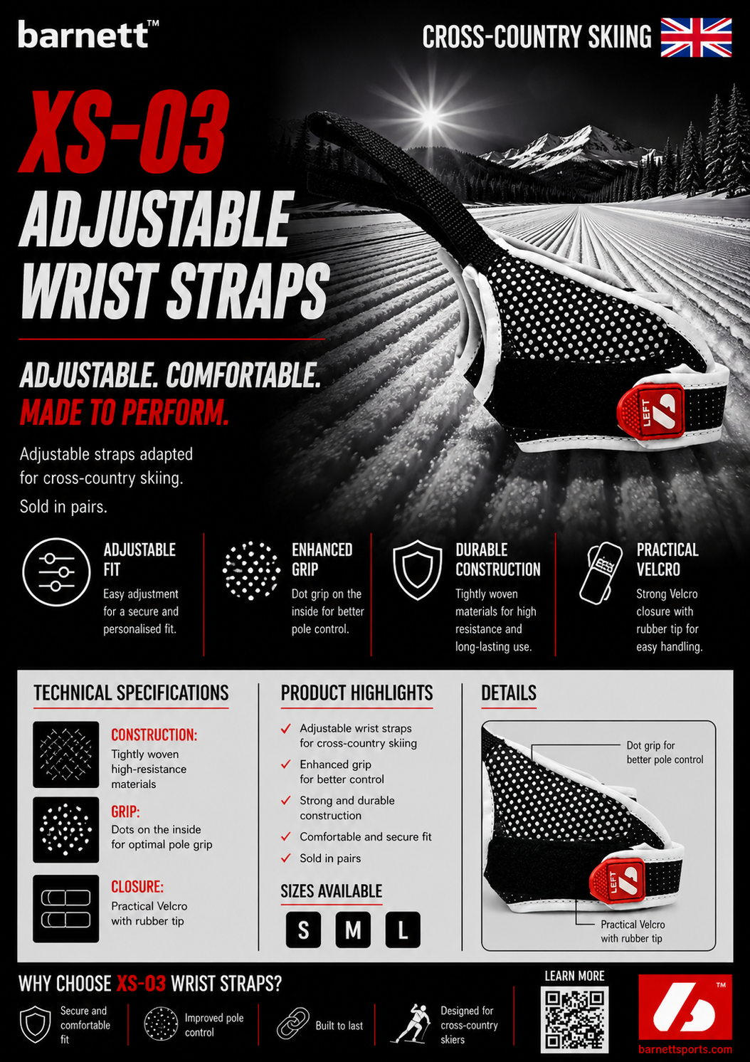 XS-03 Adjustable wrist straps