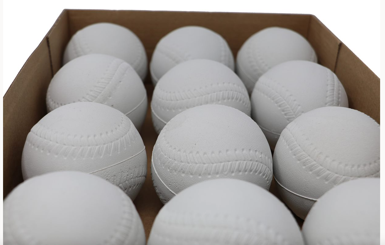 A- 119 baseball balls for throwing machine, size 9'', White, 12 pieces