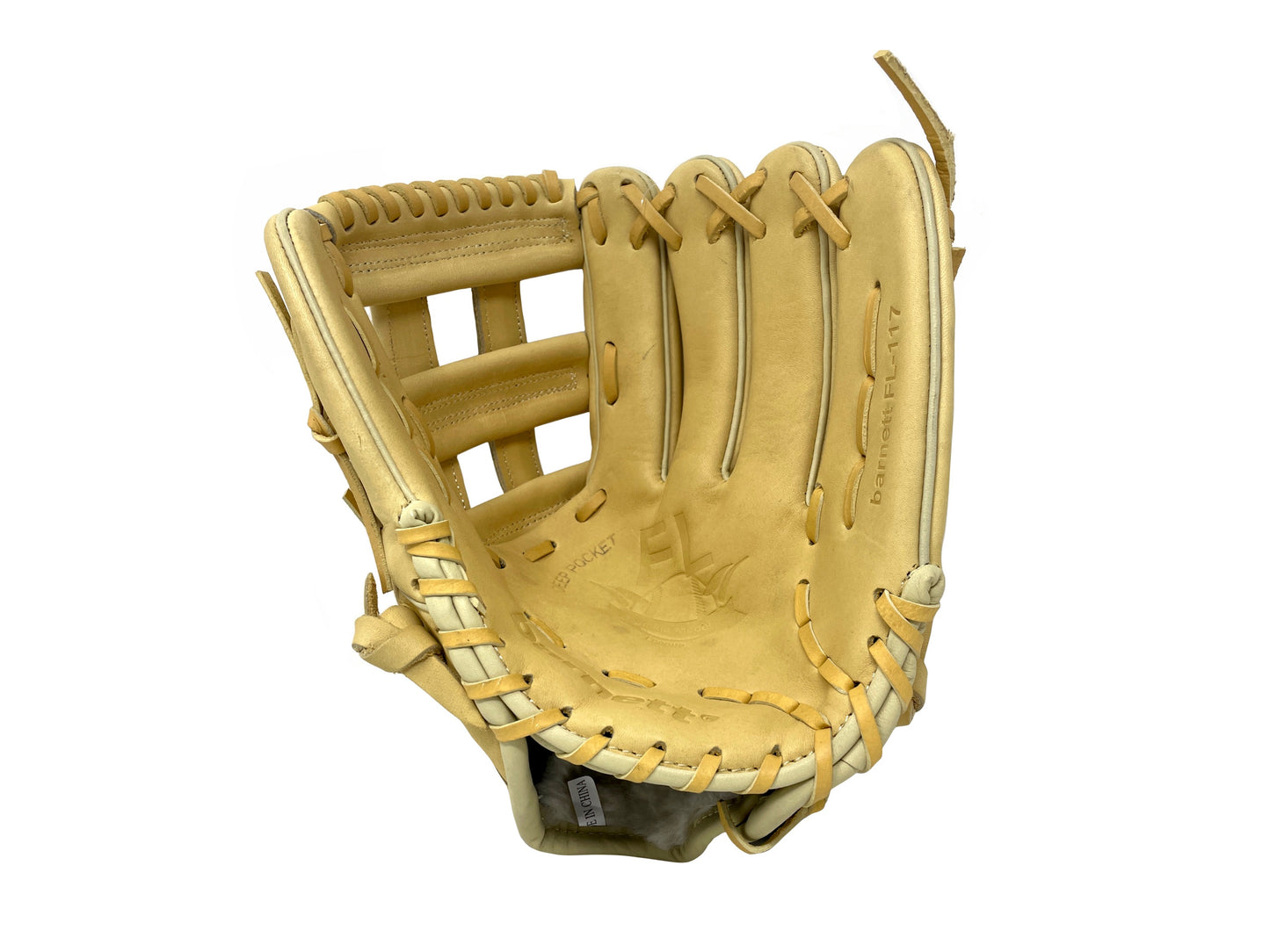 FL-117 high quality baseball and softball glove, leather, infield / fastpitch 11.7, Beige