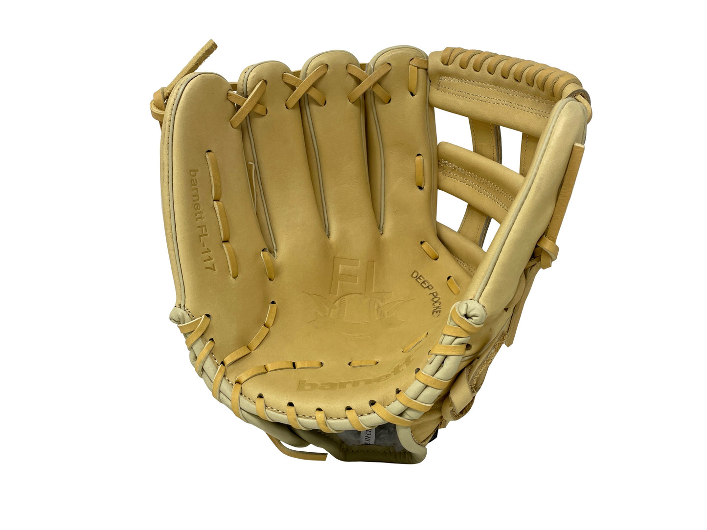 FL-117 high quality baseball and softball glove, leather, infield / fastpitch 11.7, Beige