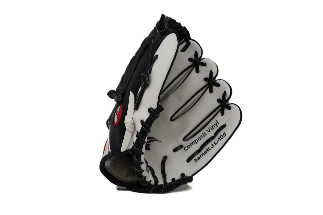 JL-105 baseball glove, outfield, polyurethane, size 10,5", WHITE