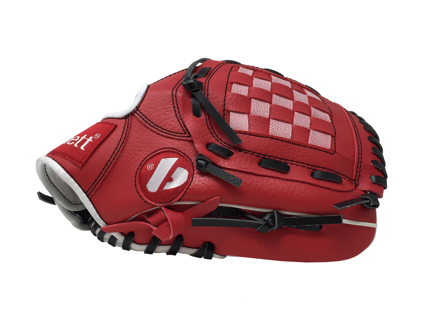 JL-105, REG baseball glove, outfield, polyurethane, size 10,5", RED