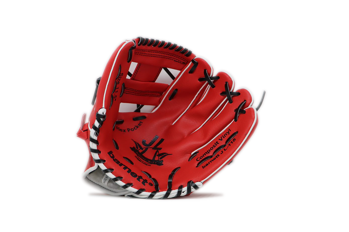 JL-115, REG, baseball glove, outfield, polyurethane, size 11,5", RED