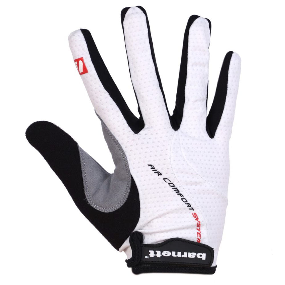 BG-01 Long bike gloves: Light, isolating, high-performance, White