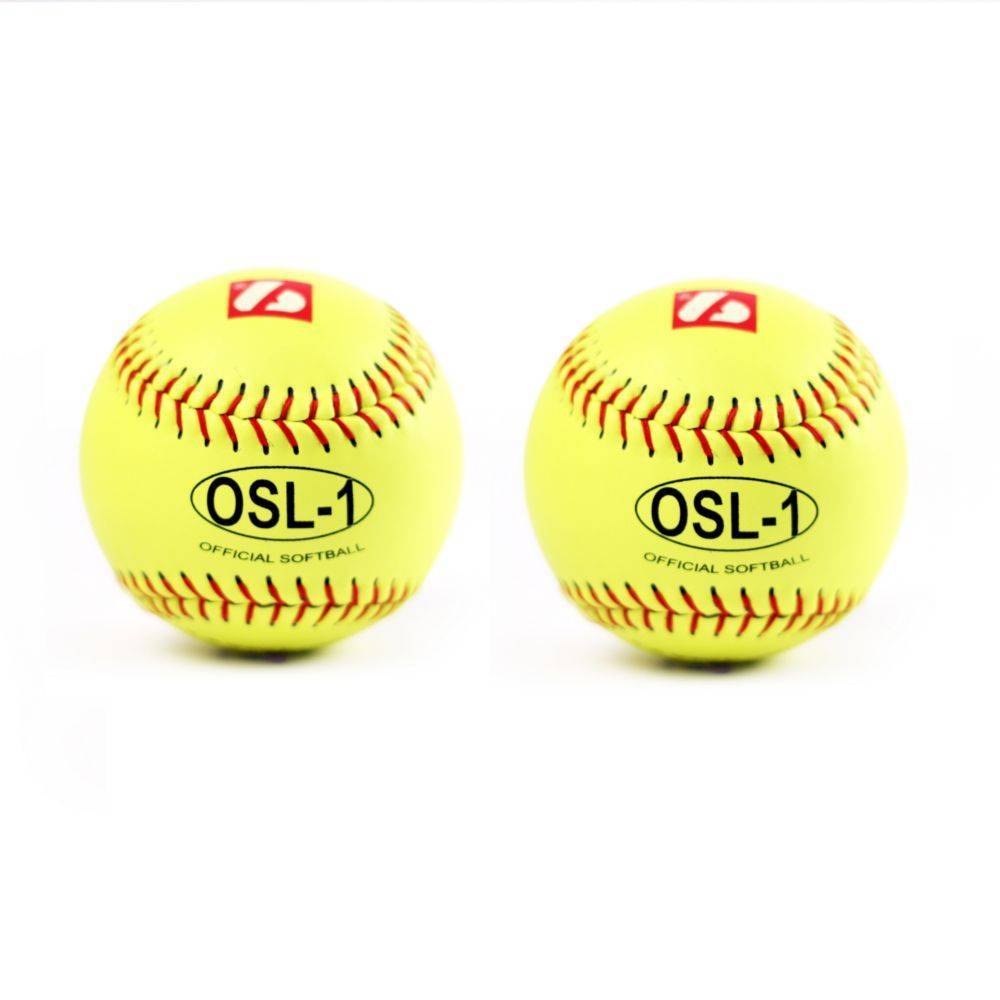 OSL-1 High competition softball, size 12", yellow, 2 pieces