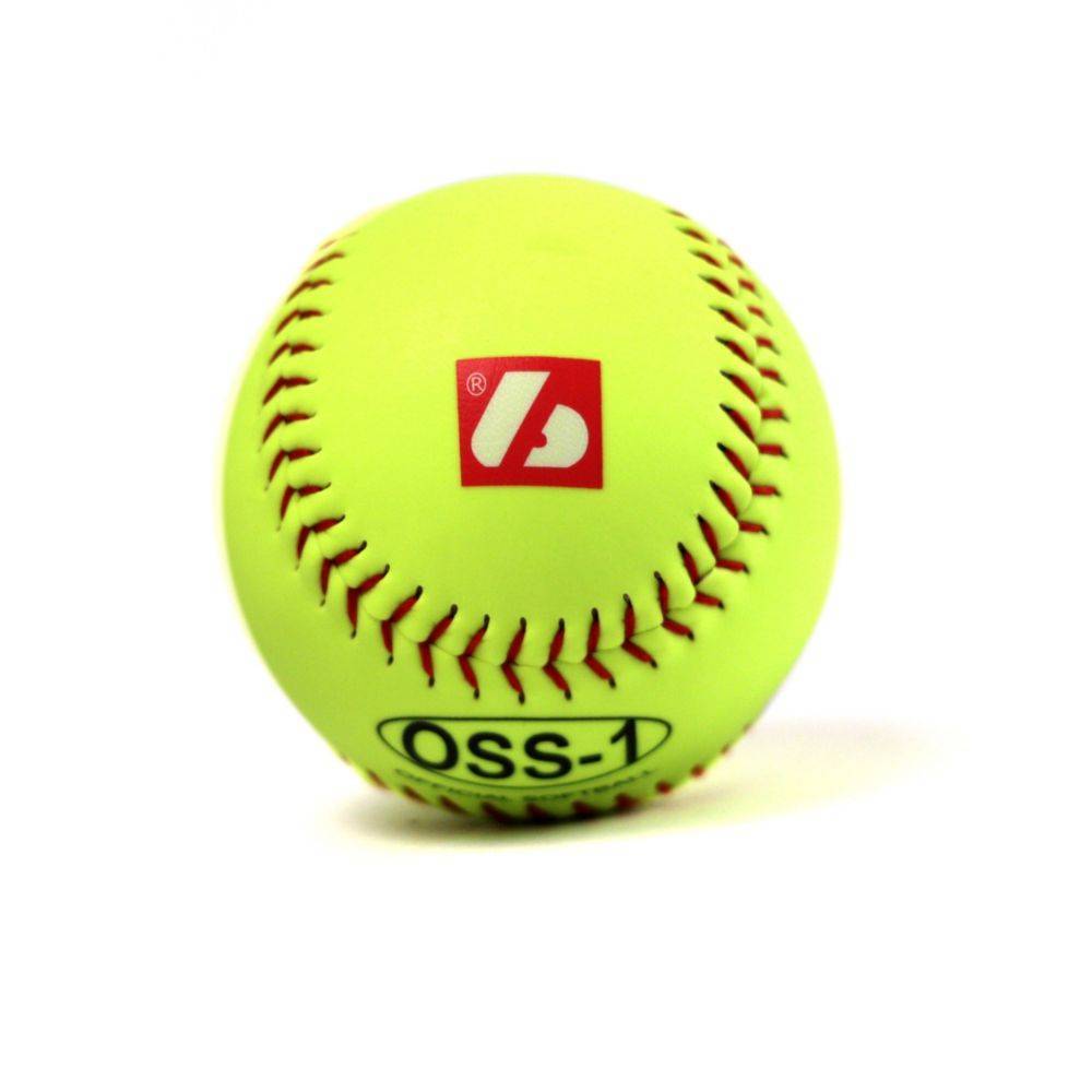 OSS-1 Practice softball ball, size 12", yellow, 1 dozen