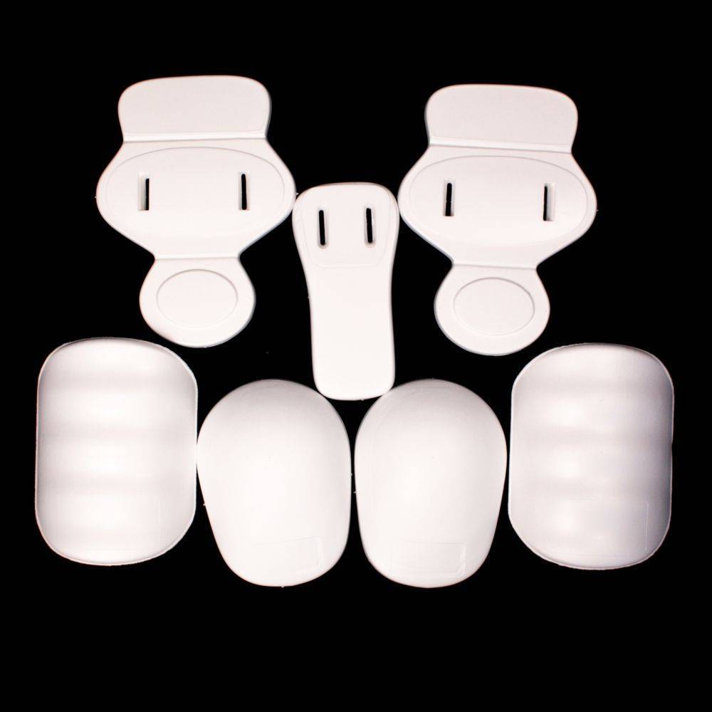 FKJ-01 Football junior pads set, 7 pieces, one size, white