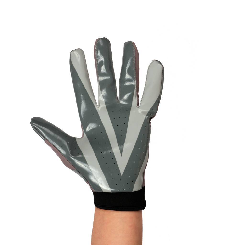 FRG-03 The best receiver football gloves, RE,DB,RB, Grey