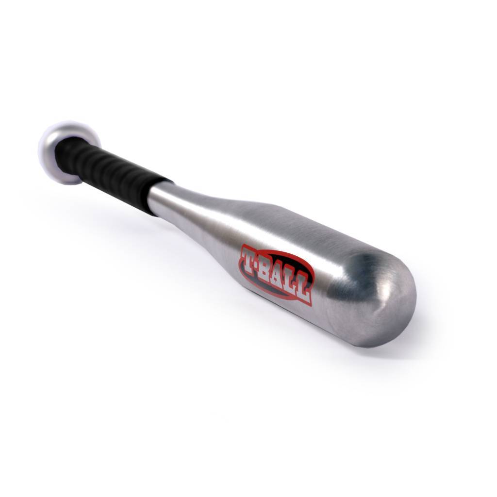 T-BALL Aluminium baseball bat, Size 25 (71,12 cm), Silver metal