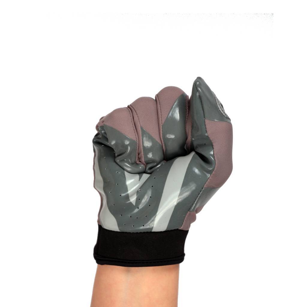 FRG-03 The best receiver football gloves, RE,DB,RB, Grey