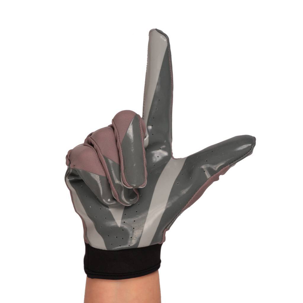 FRG-03 The best receiver football gloves, RE,DB,RB, Grey