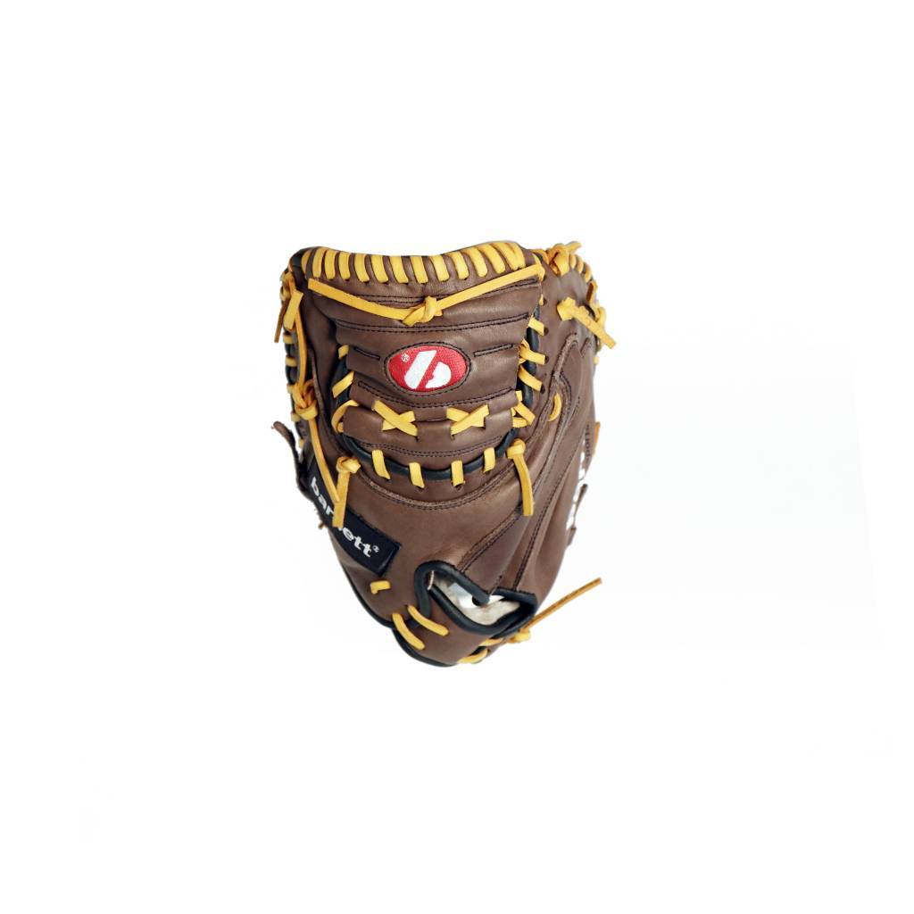 GL-202 Competition catcher baseball glove, genuine leather, adult 32, Brown