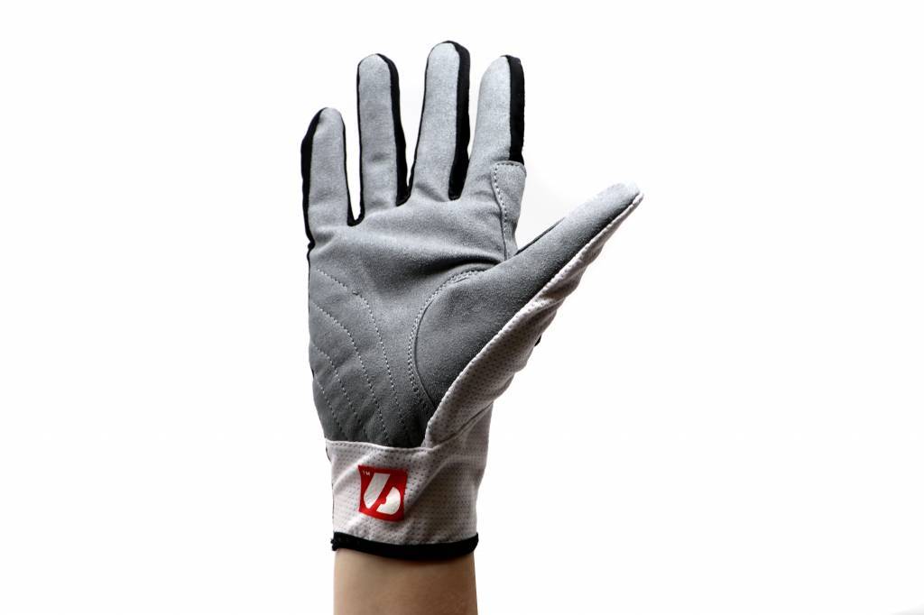 NBG-18  Gloves for Rollerski - cross-country - road bike - running - WHITE